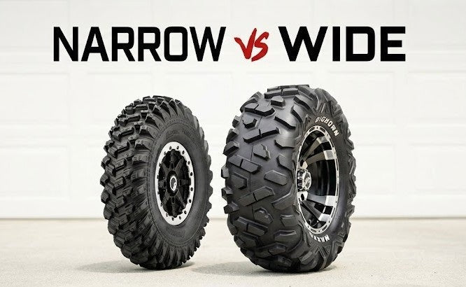 Wider vs Narrower UTV Tires: Contact Patch, Flotation, and Steering Feel Comparison